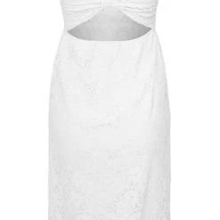 Urban Classics Damen Mini Kleid M. Allover Spitzenbesatz Weiss -Diven Art Verkäufe 15010962 2