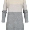 ONLY Damen NOOS Colorblock Kleid Mahogany Beige Grau -Diven Art Verkäufe 18093478