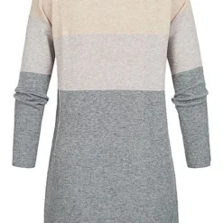 ONLY Damen NOOS Colorblock Kleid Mahogany Beige Grau -Diven Art Verkäufe 18093478 2