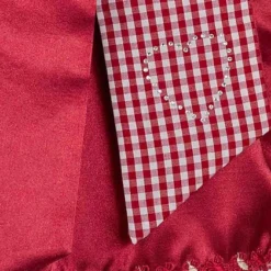 Seventyseven Lifestyle Damen Dirndl Kleid Mit Schürze & Bluse Rot Weiss -Diven Art Verkäufe 19089019 4