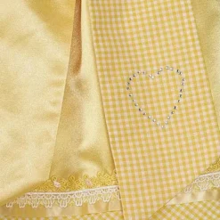Seventyseven Lifestyle Damen Dirndl Kleid Mit Schürze & Bluse Gelb Weiss -Diven Art Verkäufe 19089020 4