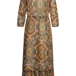 ONLY Damen 3/4 Arm Strand Cardigan Kleid Paisley Muster China Blau Multicolor -Diven Art Verkäufe 20030847 2