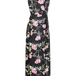 Vero Moda Damen V-Neck Maxi Kleid Schlitz Seitlich Tropical Print Schwarz Mc 6 Vero Moda Damen V-Neck Maxi Kleid Schlitz Seitlich Tropical Print Schwarz Mc -Diven Art Verkäufe 20052470 1