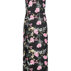 Vero Moda Damen V-Neck Maxi Kleid Schlitz Seitlich Tropical Print Schwarz Mc 7 Vero Moda Damen V-Neck Maxi Kleid Schlitz Seitlich Tropical Print Schwarz Mc -Diven Art Verkäufe 20052470 2