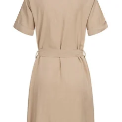 Hailys Damen Blusen Kleid Inkl Bindegürtel Knopfleiste 4-Pockets Beige -Diven Art Verkäufe 20062835 2