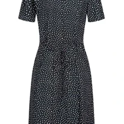 ONLY Damen NOOS V-Neck Mini Kleid Knopfleiste Bindedetail Vorne Night Sky Navy Blau -Diven Art Verkäufe 21031143 2