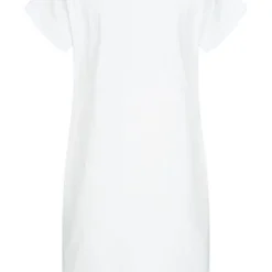 Styleboom Fashion Damen T-Shirt Kleid Woman Hat Print Weiss -Diven Art Verkäufe 21046609 2