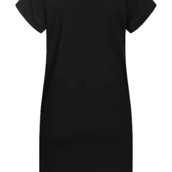 Styleboom Fashion Damen T-Shirt Kleid Woman Picture Print Schwarz -Diven Art Verkäufe 21046610 2