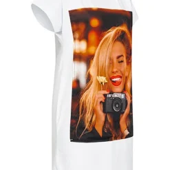 Styleboom Fashion Damen T-Shirt Kleid Woman Picture Print Weiss 6 Styleboom Fashion Damen T-Shirt Kleid Woman Picture Print Weiss -Diven Art Verkäufe 21046611 1
