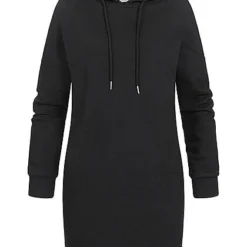 Urban Classics Damen Hoodie Sweat Pullover Kleid Kapuze Schwarz -Diven Art Verkäufe 21052388 1