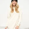 Urban Classics Damen Hoodie Sweat Pullover Kleid Kapuze Whitesand Weiss -Diven Art Verkäufe 21052389