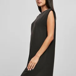 Urban Classics Damen Kurzes T-Shirt Kleid Mit Breiten Schulterpolstern Schwarz -Diven Art Verkäufe 21052390 1