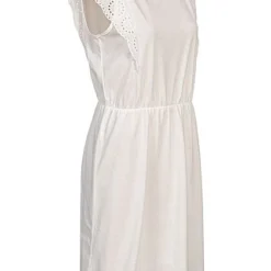 Vero Moda Damen Mini Kleid Häkelbesatz Ärmel Tunnelzug Snow Weiss -Diven Art Verkäufe 21063192 1