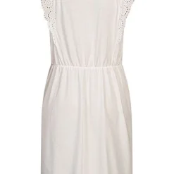 Vero Moda Damen Mini Kleid Häkelbesatz Ärmel Tunnelzug Snow Weiss -Diven Art Verkäufe 21063192 2