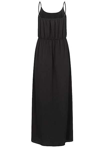 Vero Moda Damen NOOS Maxi Kleid Taillengummibund Schwarz 5 Vero Moda Damen NOOS Maxi Kleid Taillengummibund Schwarz – Bild 3