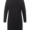 VILA Damen NOOS Rollkragen Longform Strickpullover Kleid Schwarz -Diven Art Verkäufe 21083807