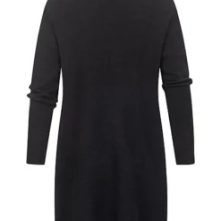 VILA Damen NOOS Rollkragen Longform Strickpullover Kleid Schwarz 8 VILA Damen NOOS Rollkragen Longform Strickpullover Kleid Schwarz -Diven Art Verkäufe 21083807 2
