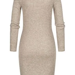 Styleboom Fashion Damen Rippoptik Kleid Longsleeve Beige 7 Styleboom Fashion Damen Rippoptik Kleid Longsleeve Beige -Diven Art Verkäufe 21106919 2