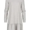 ONLY Damen NOOS Sweat Kleid Mit Ausgestellten Rock Hellgrau Melange -Diven Art Verkäufe 21110016