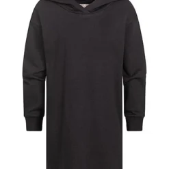 ONLY Kids Mädchen Sweat Kleid Mitr Kapuze Schwarz