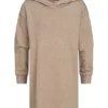 ONLY Kids Mädchen Sweat Kleid Mitr Kapuze Pure Cashmere Beige -Diven Art Verkäufe 21120620