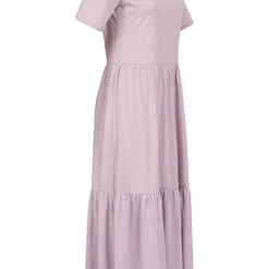 JACQUELINE DE YONG JDY By ONLY Damen NOOS Midi Longform Kleid In Faltenoptik Lavender Lila -Diven Art Verkäufe 22010512 1