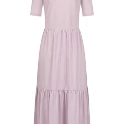 JACQUELINE DE YONG JDY By ONLY Damen NOOS Midi Longform Kleid In Faltenoptik Lavender Lila -Diven Art Verkäufe 22010512 2