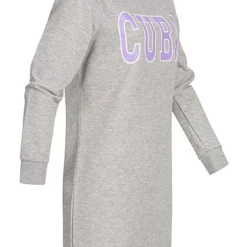 JACQUELINE DE YONG JDY By ONLY Damen Kurzes Sweat Kleid Mit Cuba Print Hell Grau Melange Lila -Diven Art Verkäufe 22020022 1