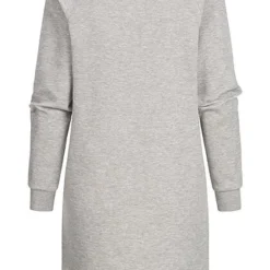 JACQUELINE DE YONG JDY By ONLY Damen Kurzes Sweat Kleid Mit Cuba Print Hell Grau Melange Lila -Diven Art Verkäufe 22020022 2