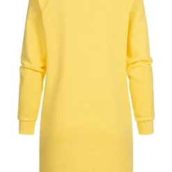 JACQUELINE DE YONG JDY By ONLY Damen Kurzes Sweat Kleid Mit NYC Print Cream Gelb Pink -Diven Art Verkäufe 22020024 2