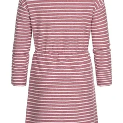 ONLY Kids Mädchen Kleid Mit Langen Ärmeln Dekoschleife Streifen Muster Violett Weiss -Diven Art Verkäufe 22020427 2