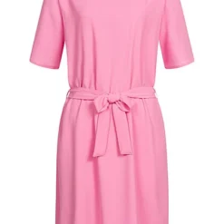 JACQUELINE DE YONG JDY By ONLY Damen NOOS T-Shirt Mini Kleid Inkl. Bindegürtel Fuchsia Pink