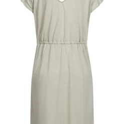 JACQUELINE DE YONG JDY By ONLY NOOS Mini Kleid Mit V-Neck Und Kordelzug Mineral Grau -Diven Art Verkäufe 22020496 2