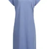 VILA Damen NOOS Midi Kleid Kurzarm Und Rundhals English Manor Blau -Diven Art Verkäufe 22020723