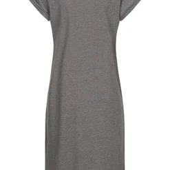 VILA Damen NOOS Midi Kurzarm T-Shirt Kleid Medium Grau Mel. -Diven Art Verkäufe 22020738 2