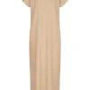 Aware By Vero Moda Damen Longform Viskose Kleid A-Linie Safari Braun -Diven Art Verkäufe 22020751