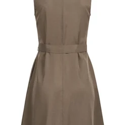Vero Moda Damen NOOS V-Neck Kleid Ärmellos Mit Bindedetail Knopfleiste Bungee Cord Braun -Diven Art Verkäufe 22030169 2