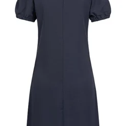 ONLY Damen Kleid Tailliert Mit Kurzen Pufferärmeln Und Knopfleiste Night Sky Blau -Diven Art Verkäufe 22030274 2