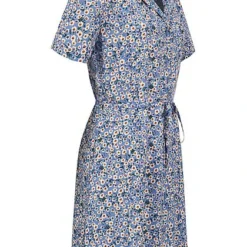 JACQUELINE DE YONG JDY By ONLY Damen Kleid Viskose Blusenkleid Mit V-Neck AOP Blau Multicolor -Diven Art Verkäufe 22030291 1