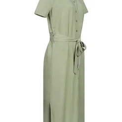 JACQUELINE DE YONG JDY By ONLY Damen Midi Hemdblusen Kleid Inkl. Bindegürtel Sea Spray Grün -Diven Art Verkäufe 22030327 1