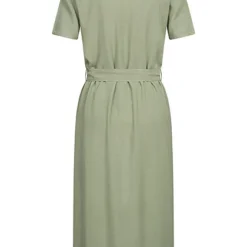 JACQUELINE DE YONG JDY By ONLY Damen Midi Hemdblusen Kleid Inkl. Bindegürtel Sea Spray Grün -Diven Art Verkäufe 22030327 2