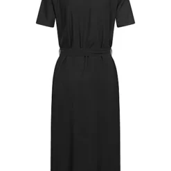 JACQUELINE DE YONG JDY By ONLY Damen Midi Hemdblusen Kleid Inkl. Bindegürtel Schwarz -Diven Art Verkäufe 22030332 2