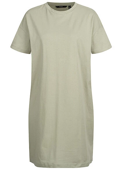 Vero Moda Damen NOOS Oversized T-Shirt Kleid Desert Sage Grün 3 Vero Moda Damen NOOS Oversized T-Shirt Kleid Desert Sage Grün