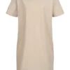 Vero Moda Damen NOOS Oversized T-Shirt Kleid Silver Lining Beige -Diven Art Verkäufe 22030478