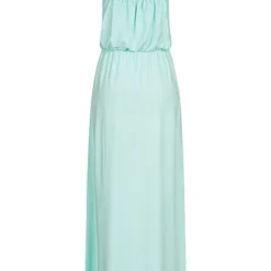 ONLY Damen Longform Viskose Kleid Mit Rundhals Hell Türkis -Diven Art Verkäufe 22040039 2
