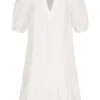 Vero Moda Damen Volant Kleid Mit V-Neck Schnee Weiss -Diven Art Verkäufe 22040200