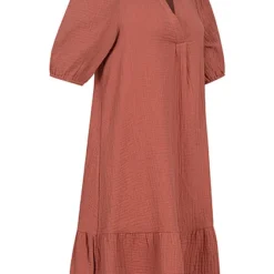 Vero Moda Damen Volant Kleid Mit V-Neck Marsala Rot -Diven Art Verkäufe 22040201 1