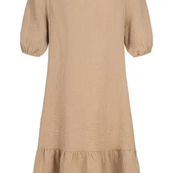 Vero Moda Damen Volant Kleid Mit V-Neck Nomad Beige -Diven Art Verkäufe 22040202 2