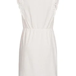 Vero Moda Damen NOOS Mini Kleid Mit Spitzenbesatz Und Rundhals Schnee Weiss -Diven Art Verkäufe 22040212 2