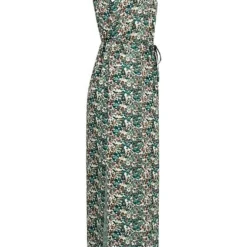 Vero Moda Damen Maxi Kleid Mit V-Neck Und Bindedetail All Over Print Sea Moss Grün -Diven Art Verkäufe 22040298 1